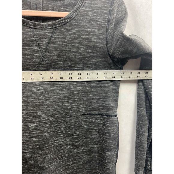 LULULEMON Sweatshirt Womens Size 6 Gray Crew Neck Kangaroo Pocket Pullover Yoga - Picture 8 of 8
